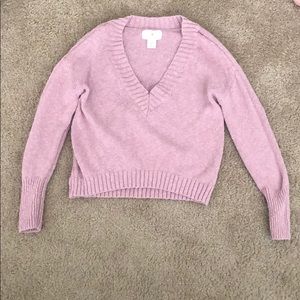 Pink fall sweater